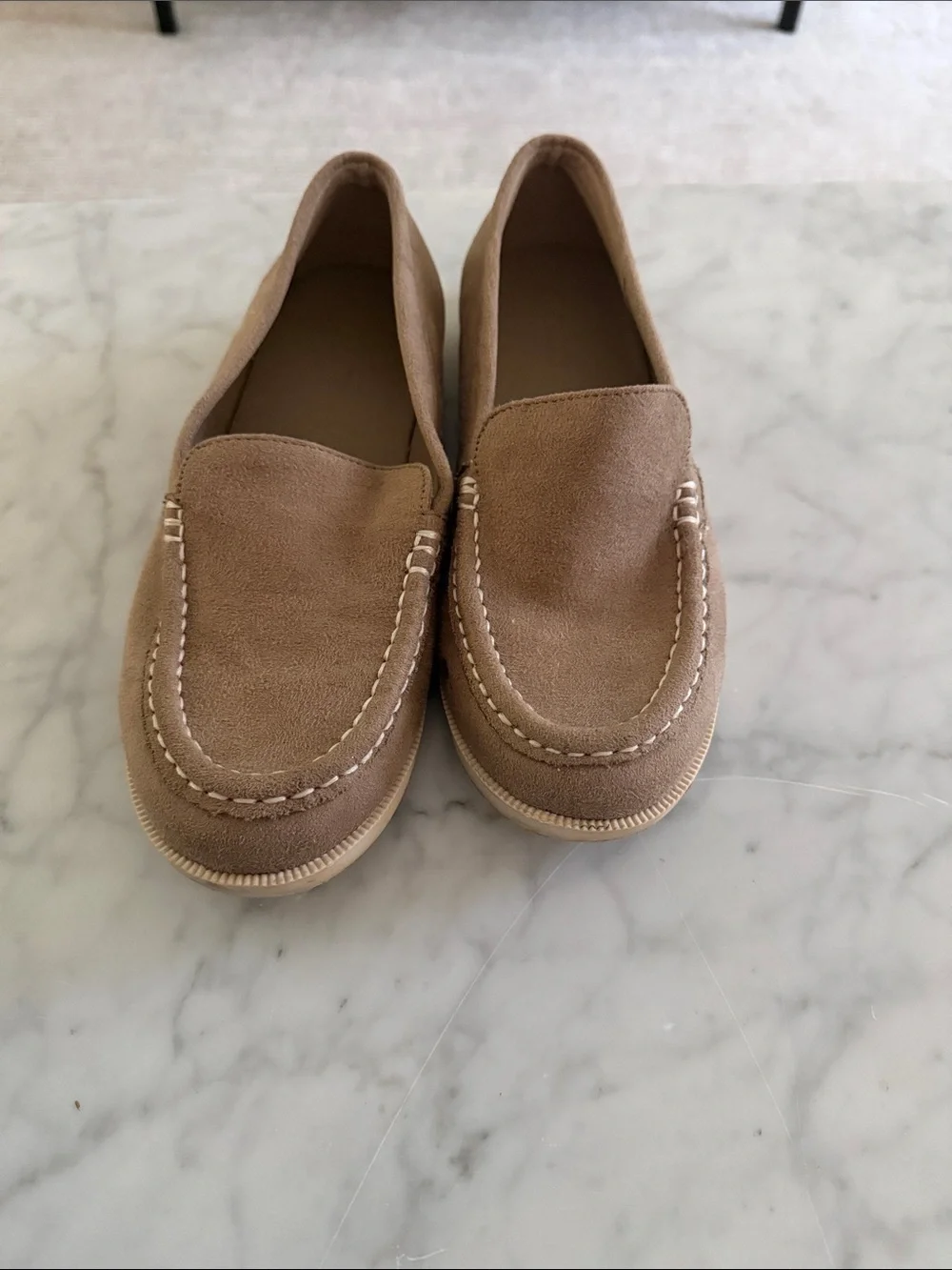 J. Crew Kids Suede Loafers Brown